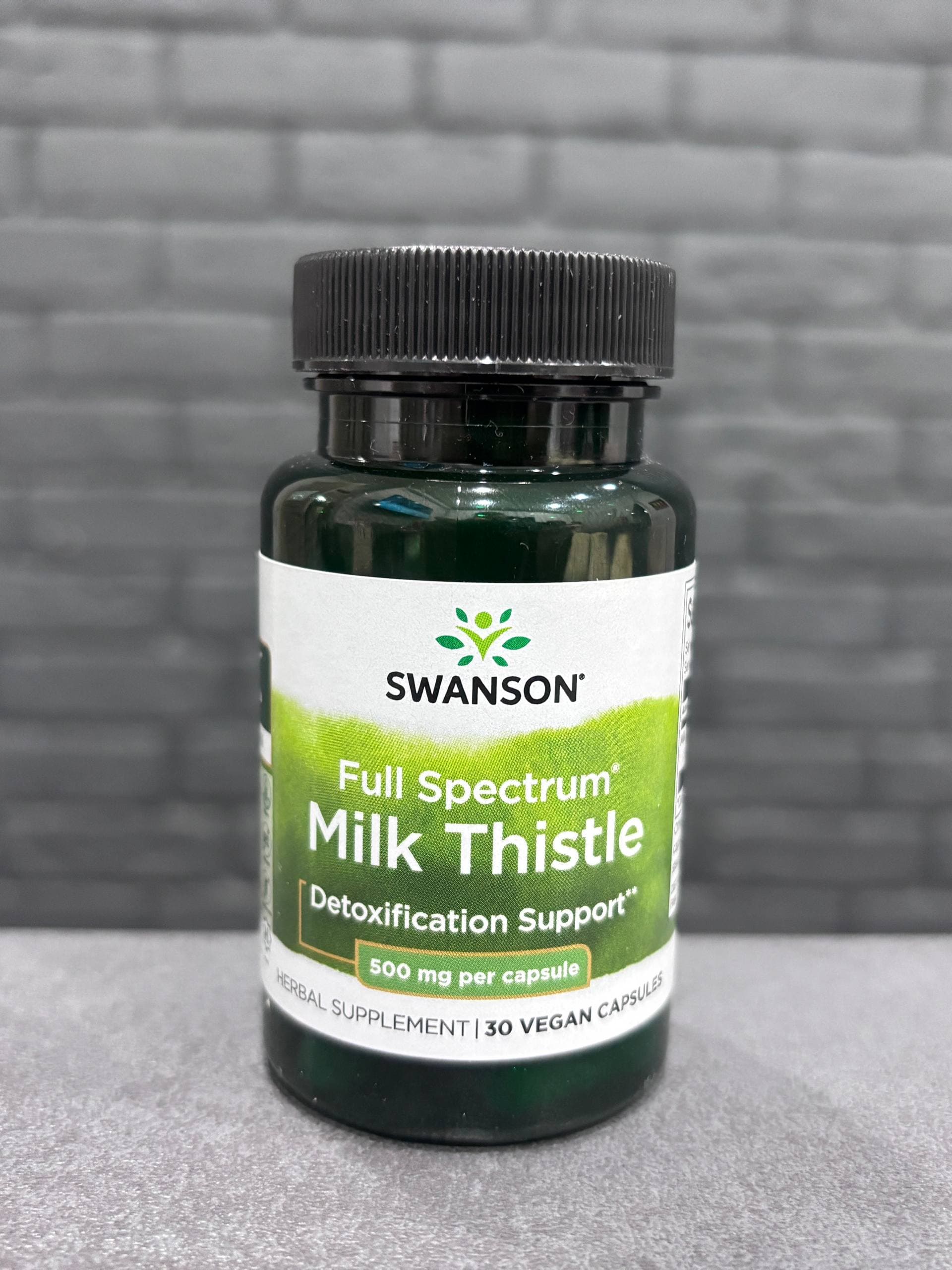 Swanson Milk Thistle 500mg (30капс)